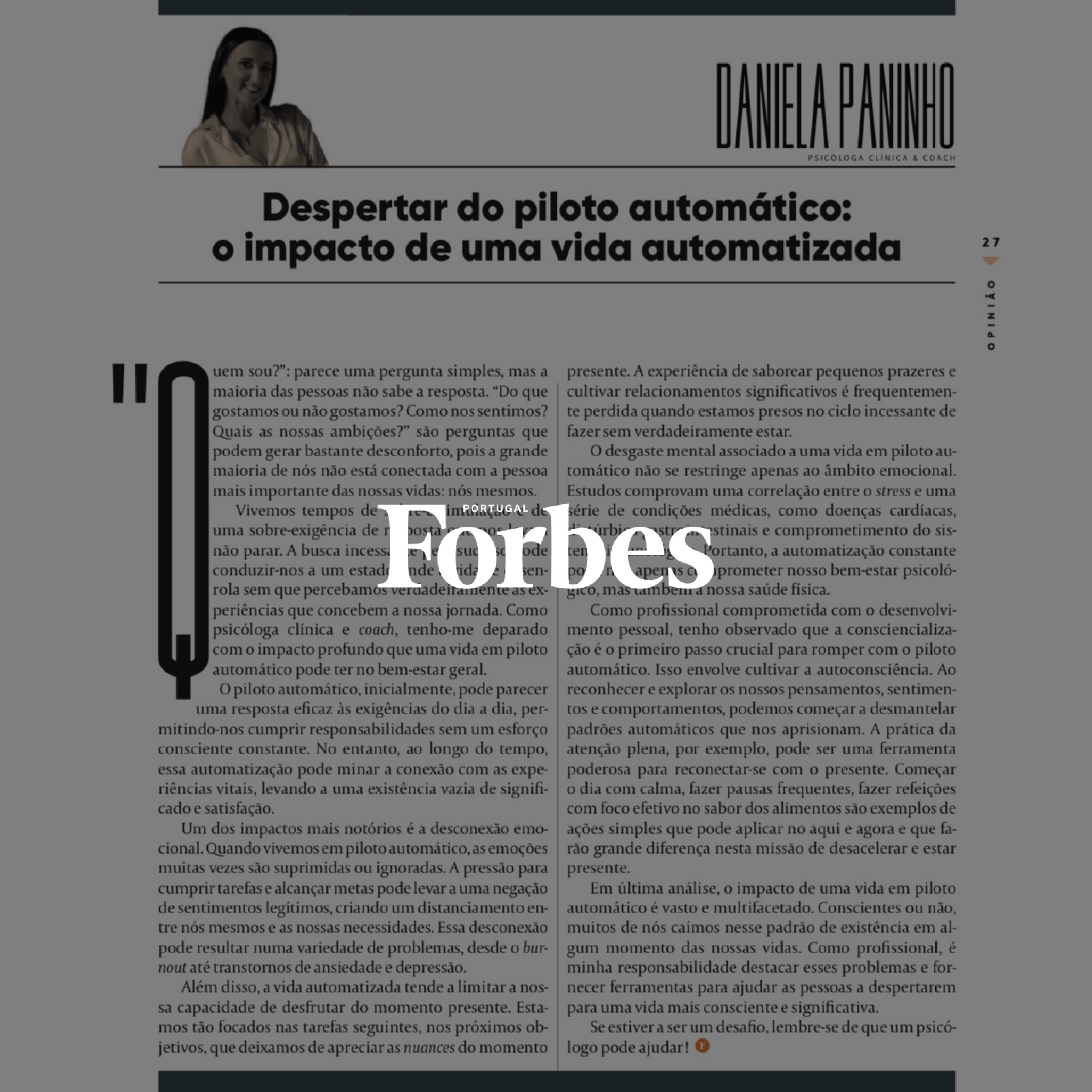 “Despertar do piloto automático: o impacto de uma vida automatizada.”